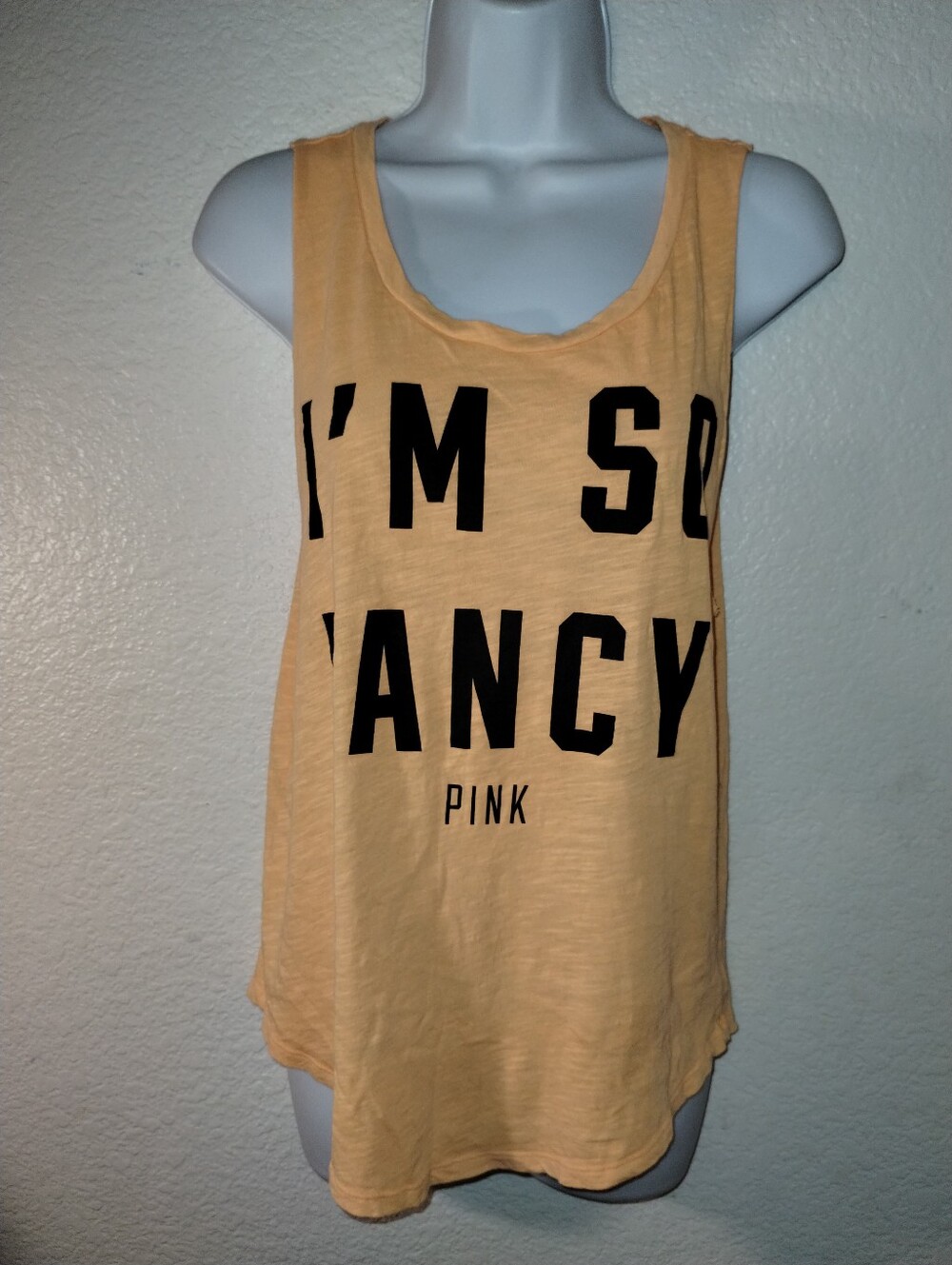 PINK Tank Top Peachy Melon sz XS